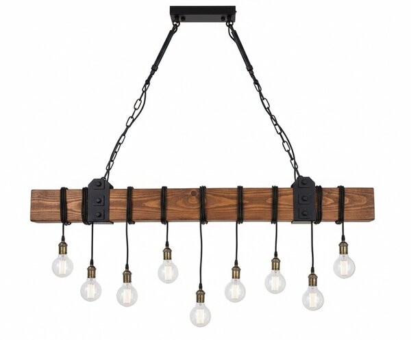 American Made Custom Rustic Modern Farmhouse Wood Beam Chandelier